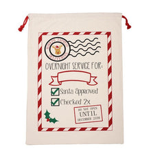 Load image into Gallery viewer, Wholesale Santa Sack 44 styles 100pcs/lot Christmas Gift Bag Large Canvas Santa Bag Reindeer Organic Heavy Canvas Drawstring Bag