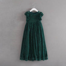 Load image into Gallery viewer, Wholesale New Year Christmas Girls Princess Dresses Red Green Ankle Length Party Dress Children Clothing 2-6Y E16893