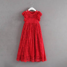 Load image into Gallery viewer, Wholesale New Year Christmas Girls Princess Dresses Red Green Ankle Length Party Dress Children Clothing 2-6Y E16893