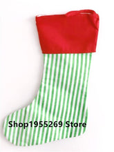 Load image into Gallery viewer, 2018 New Arrival Christmas Stockings 125pcs/lot Xmas Gift Socks Candy Cane Stocking Bag 4 Styles Can Mix Wholesale