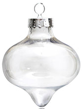 Load image into Gallery viewer, Free Shipping DIY Paintable/Shatterproof Clear Christmas Decoration, Fillable Plastic Onion Ornament, 100/Pack