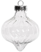 Load image into Gallery viewer, Free Shipping DIY Paintable/Shatterproof Clear Christmas Decoration, Fillable Plastic Onion Ornament, 100/Pack