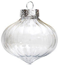 Load image into Gallery viewer, Free Shipping DIY Paintable/Shatterproof Clear Christmas Decoration, Fillable Plastic Onion Ornament, 100/Pack