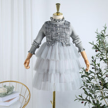 Load image into Gallery viewer, 5355 Ruffles Botton Princess Baby Girl Dress Christmas Party Wedding Kid Dress For Girl Wholesale Thanksgiving Baby Girl Clothes