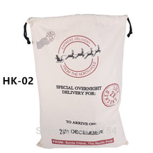 Load image into Gallery viewer, Wholesale Christmas Kids Gifts 100pcs/lot Personalized Santa Sack Candy Gift Bag Red Stripe Drawstring Christmas Sacks Large