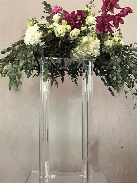 10pcs Wedding decoration Acrylic geometric road Transparent Flower stand Christma  decoration  Bride party decot 3acrylic plinth