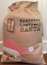 Load image into Gallery viewer, 20pcs/lot new arrival popular Christmas santa sack burlap santa gift bags santa sack for Christmas