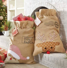 Load image into Gallery viewer, 20pcs/lot new arrival popular Christmas santa sack burlap santa gift bags santa sack for Christmas