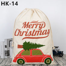 Load image into Gallery viewer, 25pcs/lot 38 Styles Santa Sacks Christmas Gift Bags Large Santa Bag Drawstring Candy Cane Bag New Year Gift