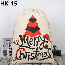 Load image into Gallery viewer, 25pcs/lot 38 Styles Santa Sacks Christmas Gift Bags Large Santa Bag Drawstring Candy Cane Bag New Year Gift