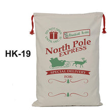 Load image into Gallery viewer, 25pcs/lot 38 Styles Santa Sacks Christmas Gift Bags Large Santa Bag Drawstring Candy Cane Bag New Year Gift