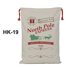 Load image into Gallery viewer, 44 Styles Santa Sacks 11pcs/lot Wholesale Christmas Bag Drawstring Large Canvas Gift Bag For Christmas Decoration Can Mix Buy