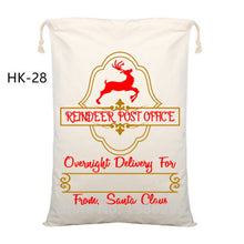 Load image into Gallery viewer, 44 Styles Santa Sacks 11pcs/lot Wholesale Christmas Bag Drawstring Large Canvas Gift Bag For Christmas Decoration Can Mix Buy