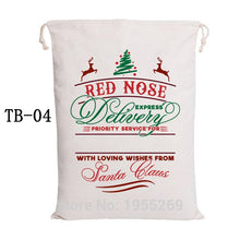 Load image into Gallery viewer, 44 Styles Santa Sacks 11pcs/lot Wholesale Christmas Bag Drawstring Large Canvas Gift Bag For Christmas Decoration Can Mix Buy