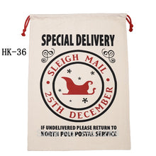 Load image into Gallery viewer, 44 Styles Santa Sacks 11pcs/lot Wholesale Christmas Bag Drawstring Large Canvas Gift Bag For Christmas Decoration Can Mix Buy