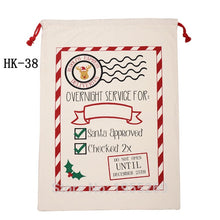 Load image into Gallery viewer, 44 Styles Santa Sacks 11pcs/lot Wholesale Christmas Bag Drawstring Large Canvas Gift Bag For Christmas Decoration Can Mix Buy