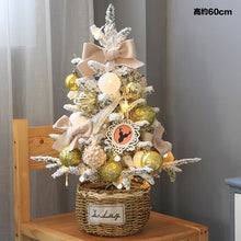 Load image into Gallery viewer, Butterfly Christmas Table Top Small Christmas Tree Glowing Ornaments Shopping Mall Counter Mini Handmade European Tree Ornaments