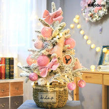 Load image into Gallery viewer, Butterfly Christmas Table Top Small Christmas Tree Glowing Ornaments Shopping Mall Counter Mini Handmade European Tree Ornaments