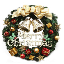 Load image into Gallery viewer, Christmas Wreath Christmas Tree Round Ring Handcrafted Elegant Holiday Wreath Wall Xmas Decoration