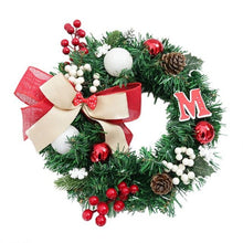 Load image into Gallery viewer, Christmas Wreath Christmas Tree Round Ring Handcrafted Elegant Holiday Wreath Wall Xmas Decoration