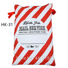 Load image into Gallery viewer, Wholesale Sacks 20pcs/lot Christmas Santa Bags Large 50*70 cm Canvas Santa Sack Canvas Cotton Elk Santa Claus Drawstring Ropebag