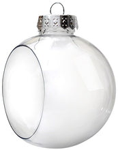 Load image into Gallery viewer, Free Shipping DIY Paintable/Shatterproof Clear Christmas Decoration, Opening Window Plastic Ball/Ornament, 100/Pack
