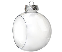 Load image into Gallery viewer, Free Shipping DIY Paintable/Shatterproof Clear Christmas Decoration, Opening Window Plastic Ball/Ornament, 100/Pack