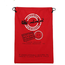 Load image into Gallery viewer, Wholesale Christmas gift bags 50pcs/lot 100% cotton 50*70cm Canvas Santa Sack elk Santa Claus Drawstring Large Rope storage bags