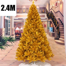 Load image into Gallery viewer, 4 Sizes Santa Claus Tree PVC Material Gold Christmas Tree XMAS Party Decoration Christmas Tree MCC252-257