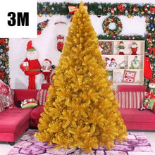 Load image into Gallery viewer, 4 Sizes Santa Claus Tree PVC Material Gold Christmas Tree XMAS Party Decoration Christmas Tree MCC252-257