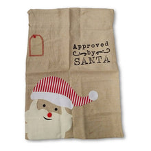 Load image into Gallery viewer, 20pcs burlap christmas santa sacks bag xmas santa gifts bags 2 styles good quality tree decoration santa sack candy bag
