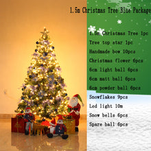 Load image into Gallery viewer, 2.1 m luxury Christmas tree package with decoration 1.5/1.8/2.4/3 m Christmas New Year decorations