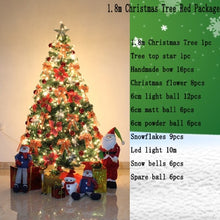 Load image into Gallery viewer, 2.1 m luxury Christmas tree package with decoration 1.5/1.8/2.4/3 m Christmas New Year decorations