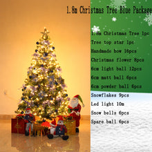 Load image into Gallery viewer, 2.1 m luxury Christmas tree package with decoration 1.5/1.8/2.4/3 m Christmas New Year decorations