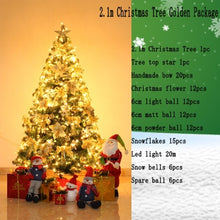 Load image into Gallery viewer, 2.1 m luxury Christmas tree package with decoration 1.5/1.8/2.4/3 m Christmas New Year decorations