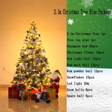 Load image into Gallery viewer, 2.1 m luxury Christmas tree package with decoration 1.5/1.8/2.4/3 m Christmas New Year decorations