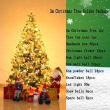 Load image into Gallery viewer, 2.1 m luxury Christmas tree package with decoration 1.5/1.8/2.4/3 m Christmas New Year decorations